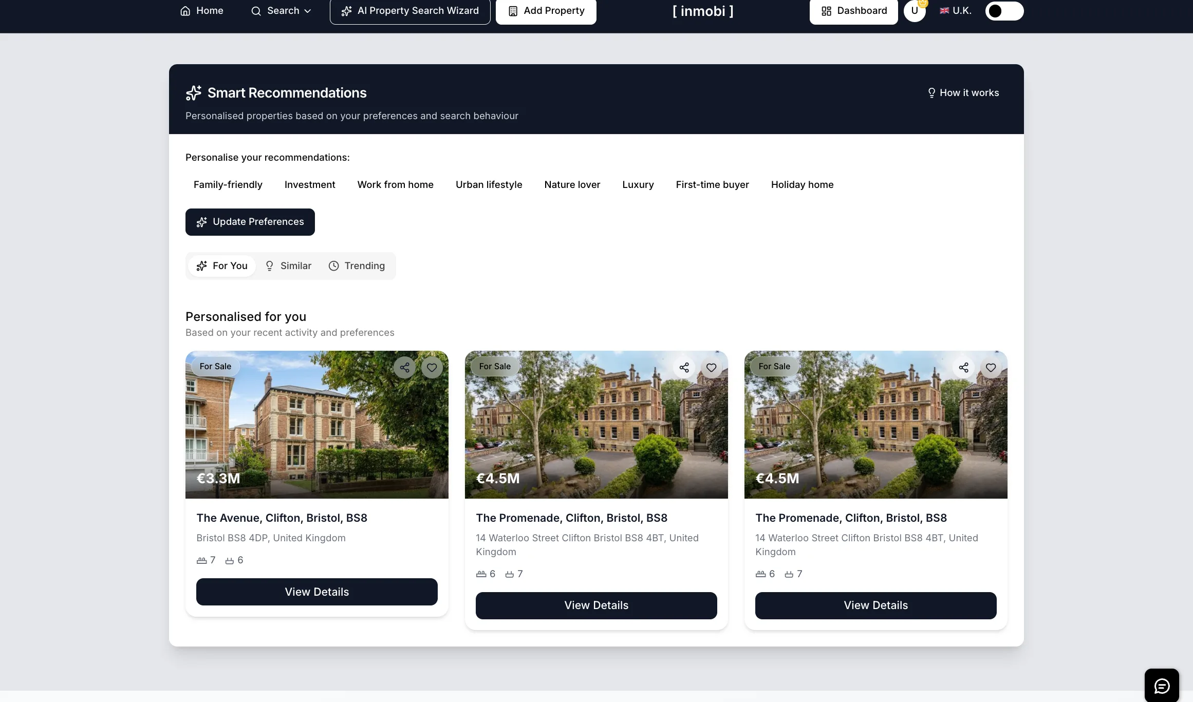 Inmobi — final product showcase