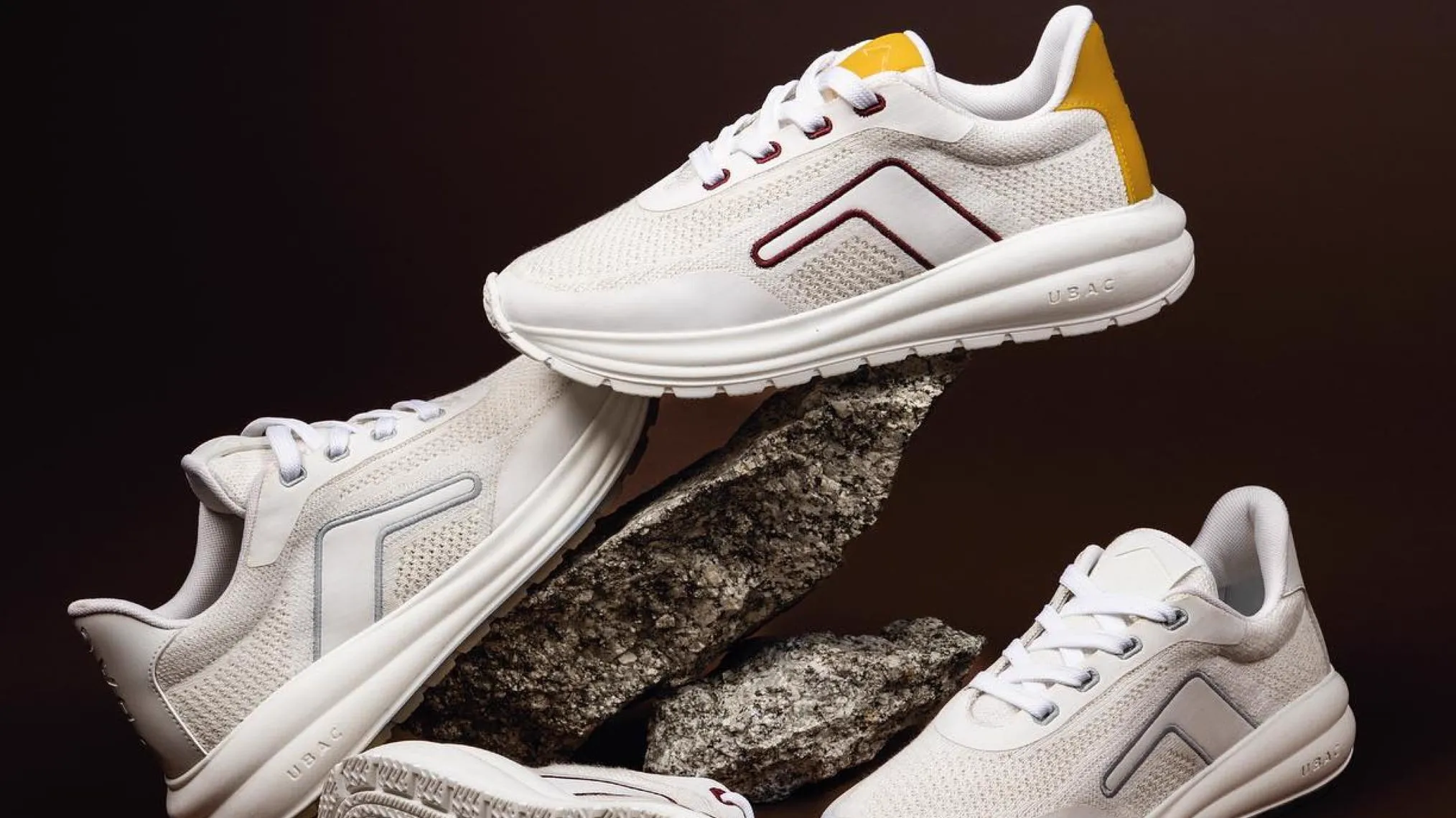 Ubac eco-responsible sneakers on stone